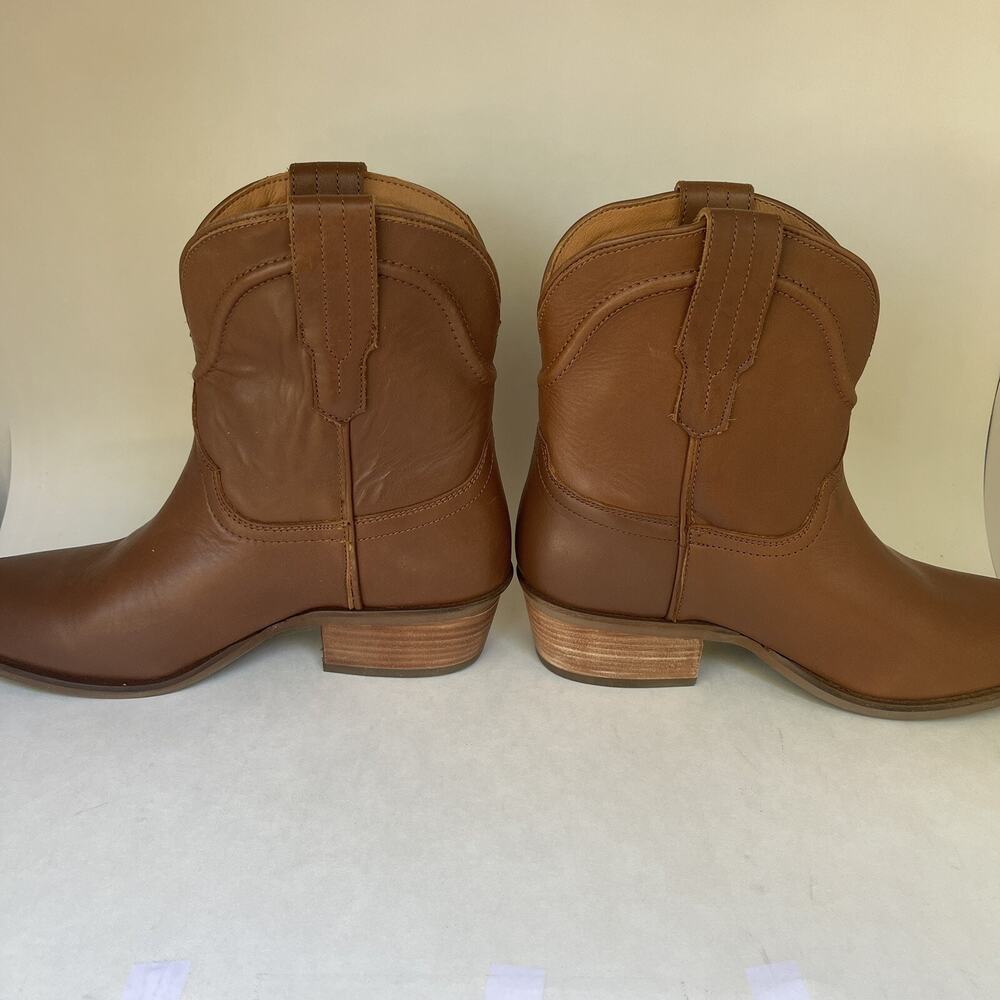 Dingo Seguaro Round Toe Cowboy Booties‎ Womens Brown Casual Boots Size 8.5 - Picture 5 of 15